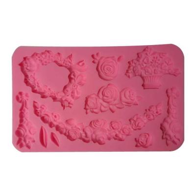 Molde De Silicona Adorno De Flores G36-003V4-02