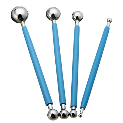 Set Bolillos Doble Punta X 4 Unidades