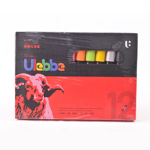 Marcadores Acrilicos Ulebbe X 12 Colores