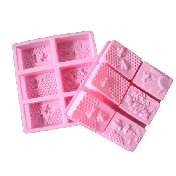 Molde Para Jabón Abeja X 6 Unidades