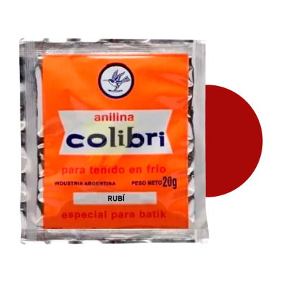 Anilina Teñido en Frío Colibrí 20g | Bartola Artística