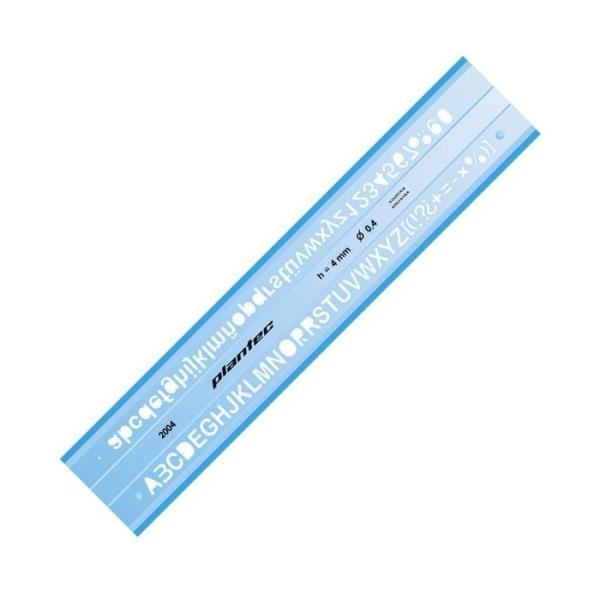 Letrógrafo Inyectado Plantec Normalizado Altura 4 mm