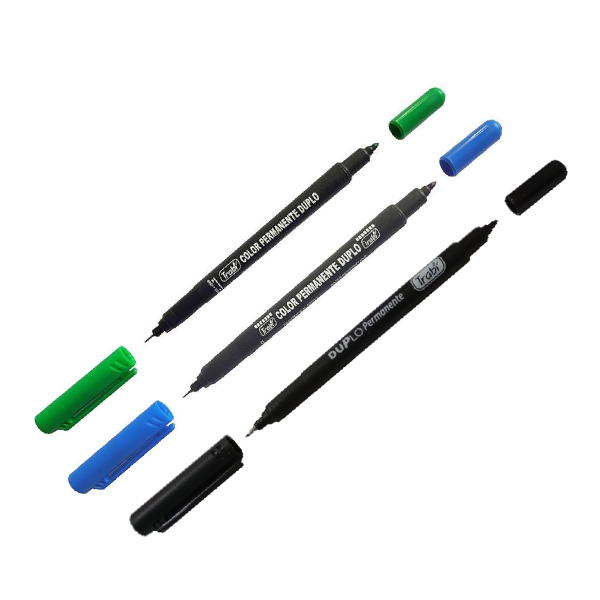 Marcador Permanente Trabi Duplo 0.3 Mm Y 2 Mm