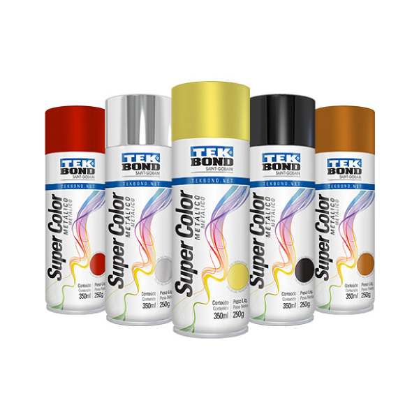 Aerosol Acrílico Tek Bond Colores Metálicos X 350 Ml