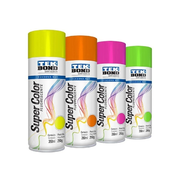Aerosol Acrílico Tek Bond Colores Fluo X 350 Ml