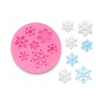 Molde De Silicona Copos De Nieve | Bartola Artística