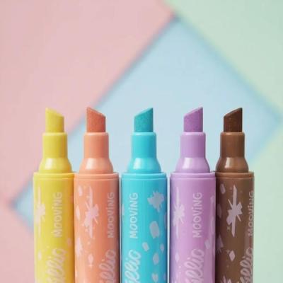 Resaltadores Mooving Metálicos Glitter X 10 Colores | Bartola Artística