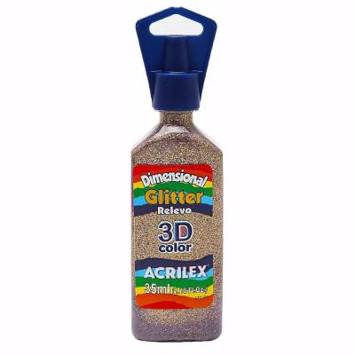 Pintura Dimensional Glitter 35 ml Acrilex | Relieve 3D con Brillo | Bartola Artística