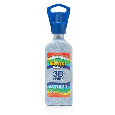 Pintura Dimensional Glitter 35 ml Acrilex | Relieve 3D con Brillo | Bartola Artística