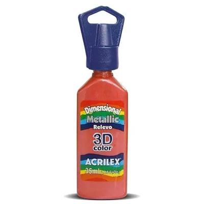 Pintura Dimensional Acrilex Metallic 35 ml | Efecto Relieve Metalizado | Bartola Artística