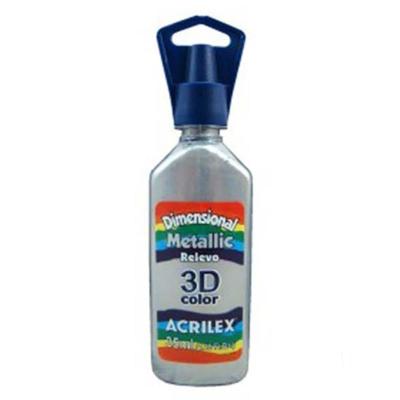Pintura Dimensional Acrilex Metallic 35 ml | Efecto Relieve Metalizado | Bartola Artística