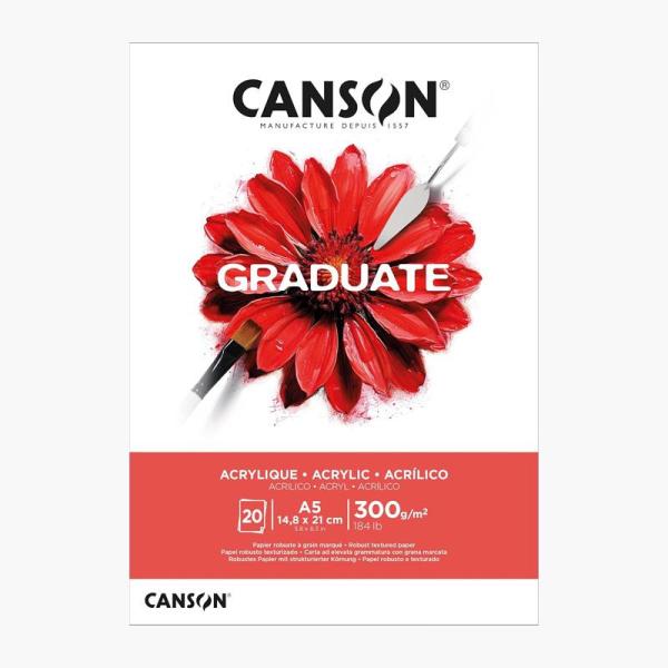 Bloc Canson Graduate Acrylique A4 300g 20 H