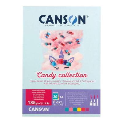 Bloc Cartulinas Canson Candy Collection A4 120g X15H | Bartola Artística