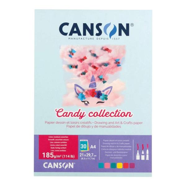 Bloc de Cartulinas Canson Candy Collection A4 | 120g X 15H