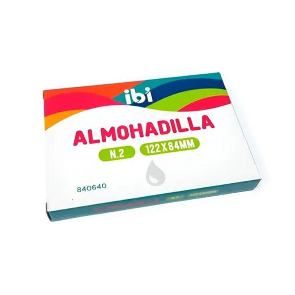 ALMOHADILLA NRO 2 TINTA MET 122 X 84 MM