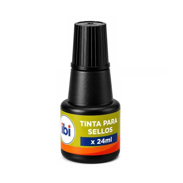 TINTA SELLOS IBI X 24 ML NEGRO
