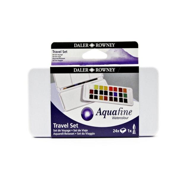 ACUARELA AQUAFINE BANDEJA 24 COLORES DALER ROWNEY
