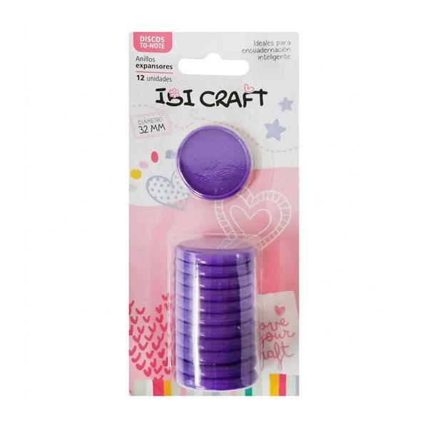 DISCOS DE EXPANSION 32 MM X 12 PCS LAVANDA