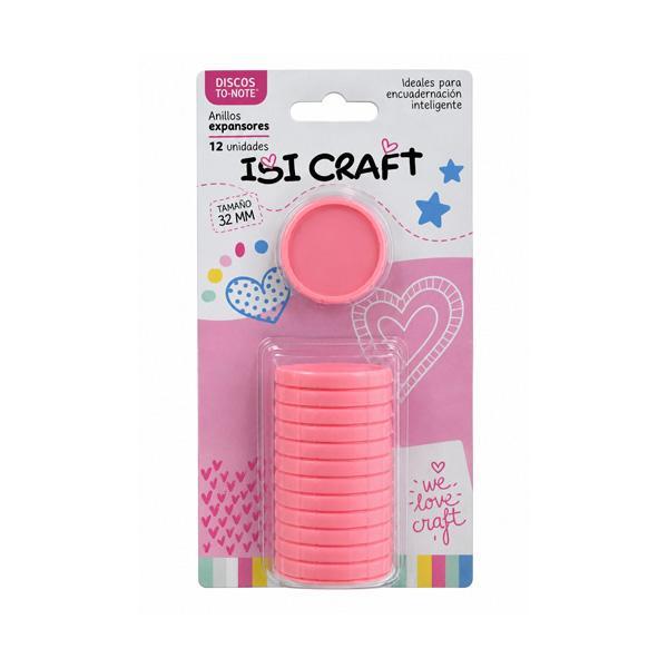 DISCOS DE EXPANSION 32 MM X 12 PCS ROSA
