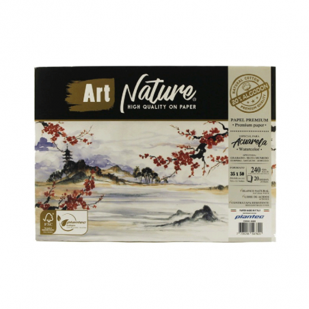 Block Art Nature 20% Algodón 20 Hjs 240 Grs Plantec 35 X 50 Cm