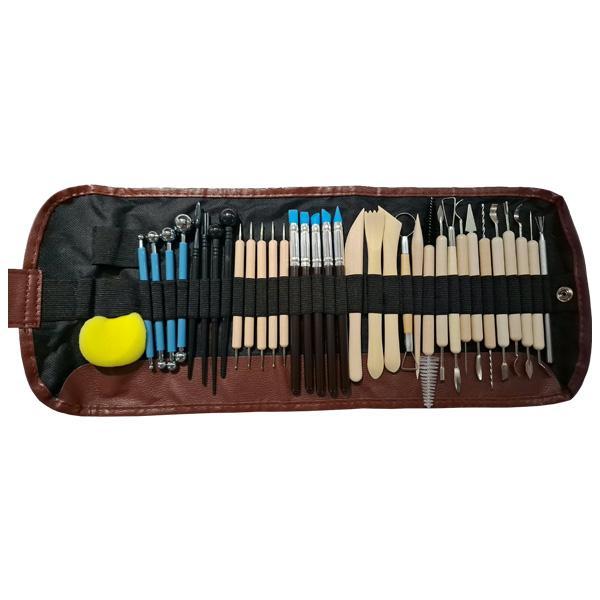 SET DE HERRAMIENTAS PARA ARCILLA X 36 CON ESTUCHE