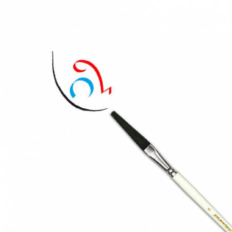 Pincel Plano Para Filetear Oreja De Buey Plantec Serie 8380