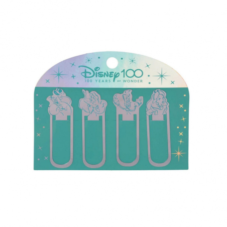 Metallic Bookmarks Disney 100 Años Mooving X 4 Unidades