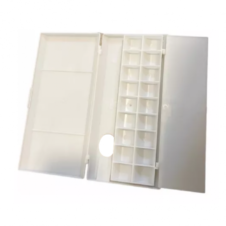 Paleta Mezcladora Plástica Con Tapa Artmate 25 x 12 X 2,5 cm