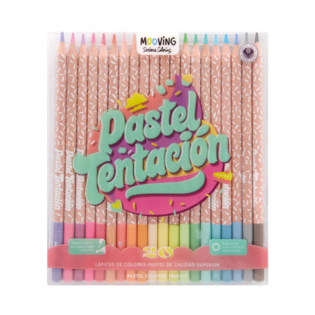 Lápices Dulce Pastel Mooving X 20 Colores
