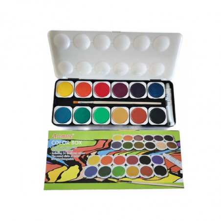 Set Acuarela X 24 Pastillas Artmate