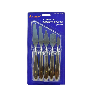 Set Espátulas Metálicas X 5 Unidades