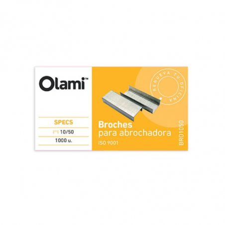 Broches Para Abrochadora Olami N° 10 X 100 Unidades