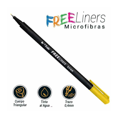 Microfibra Free Liners 0.4 Mm X 5 Colores - Imagen 3