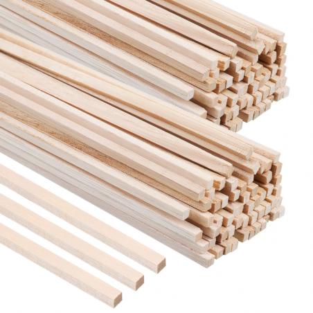 Varilla De Madera Balsa X 90 Cm