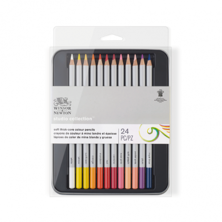 Lápices De Colores Lata Winsor X 24 Unidades