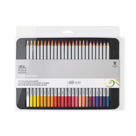 Lápices De Colores Lata Winsor X 48 Unidades