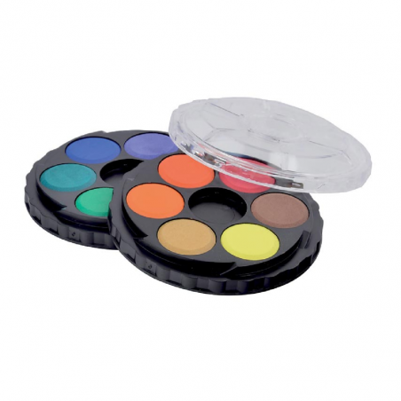 Acuarelas En Pastillas Kohinoor 22,5 Mm X 12 Colores