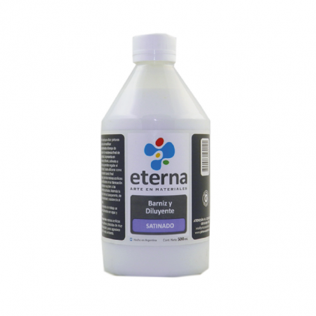 Barniz Y Diluyente Satinado Eterna X 500 ml