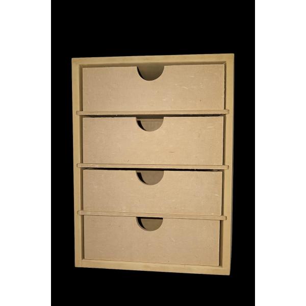 Cajonera X 4 Vertical 20 X 14 X 8 Cm