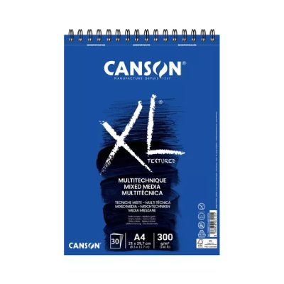 Álbum Espiralado XL Textured Multitécnica X 30 Hjs 300 Grs A4