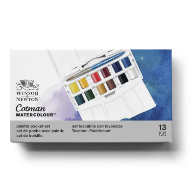 Set De Acuarelas Cotman X 12 Pastillas + 1 Pincel