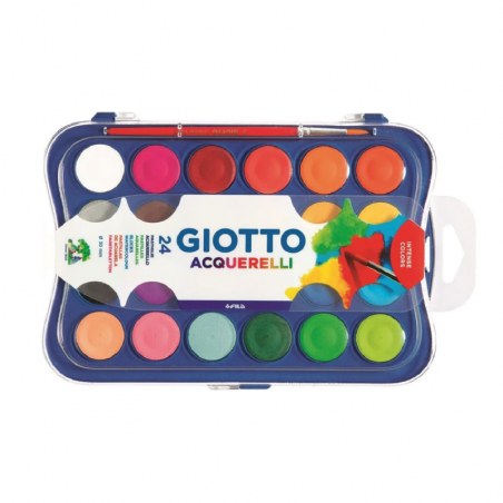 Acuarela En Pastillas Giotto X 24 Colores