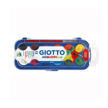 Acuarela En Pastillas Giotto X 12 Colores