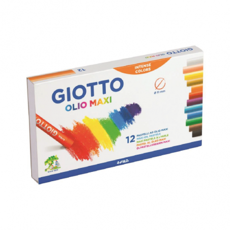 Pastel Al Oleo Giotto X 12 Colores
