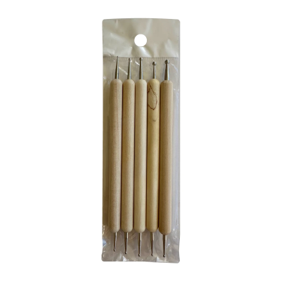 Set Bolillos Doble Punta X 5 Unidades