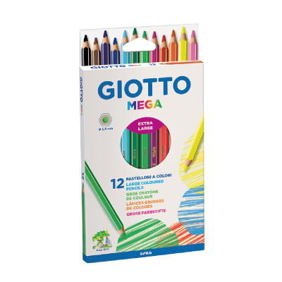 Lápices Mega X 12 Colores