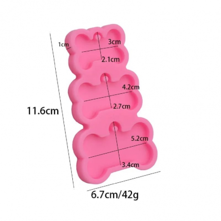 Molde De Silicona Huesos 11 X 7 Cm G77-003Y15