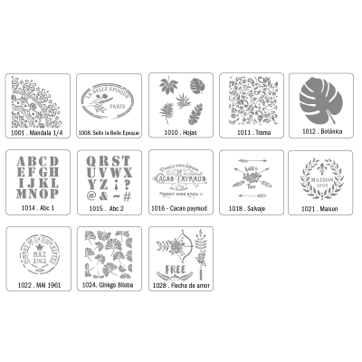 Stencil ABC 2 (1015) 30 X 30 Cm - Imagen 2