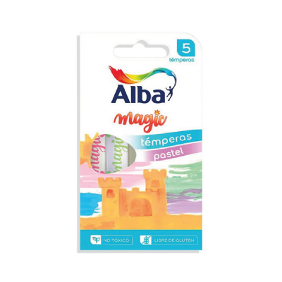 Témpera Alba Magic Colores Pastel X 5 Unidades