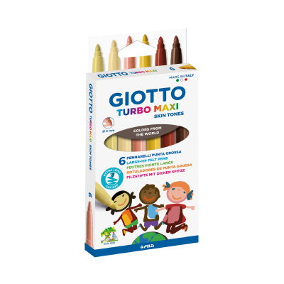 Marcadores Turbo Maxi X 6 Colores